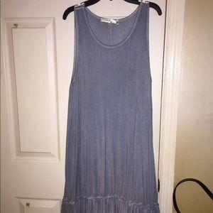 Silver Tank Too Ruffle Bottom Boutique Dress